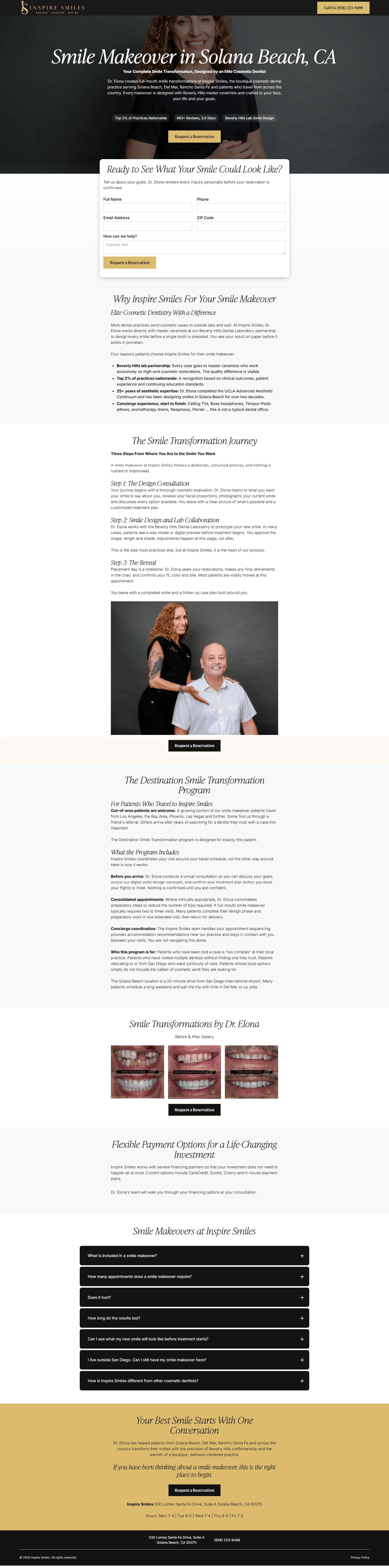 Website project 4 full-page website preview