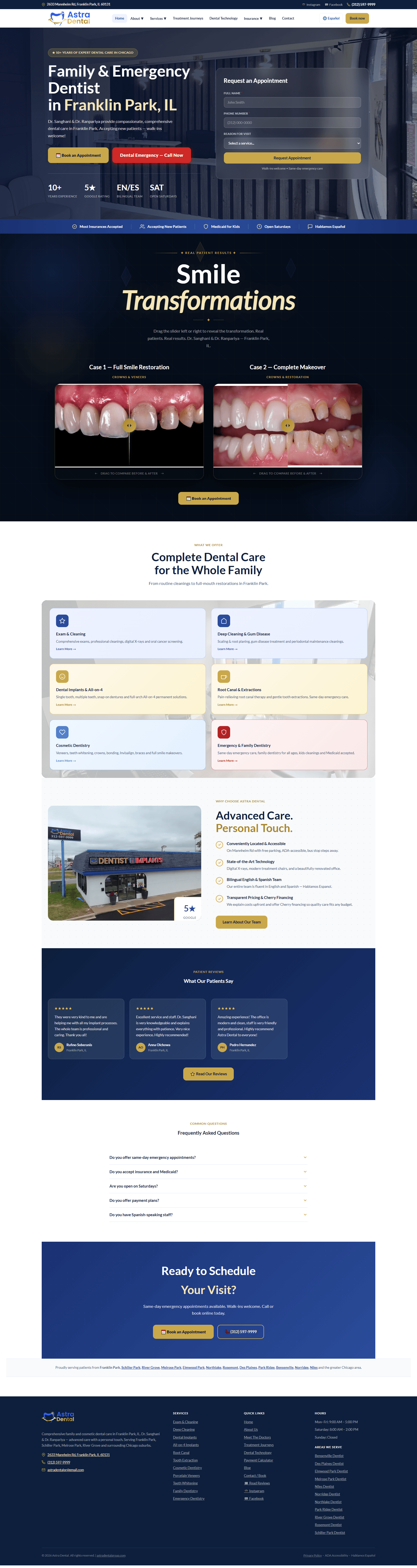 Website project 7 full-page website preview