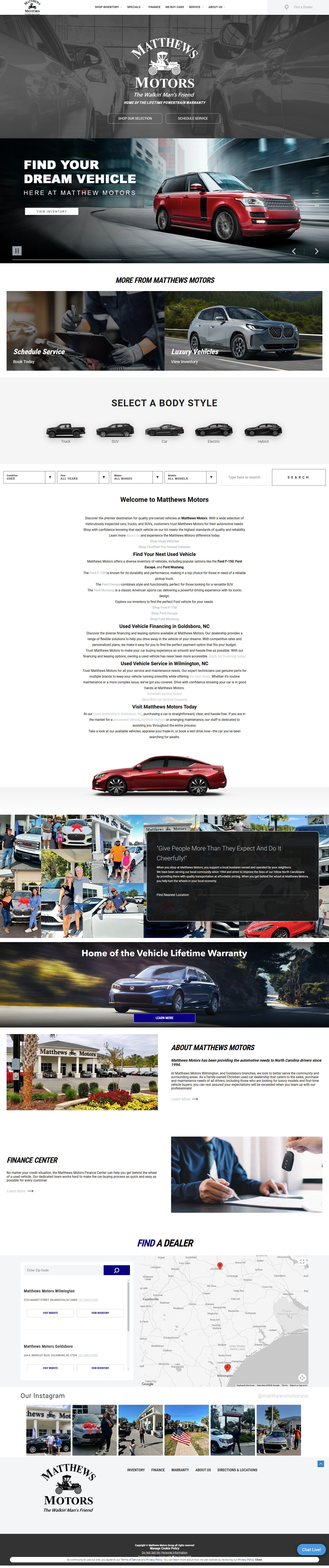Website project 8 full-page website preview